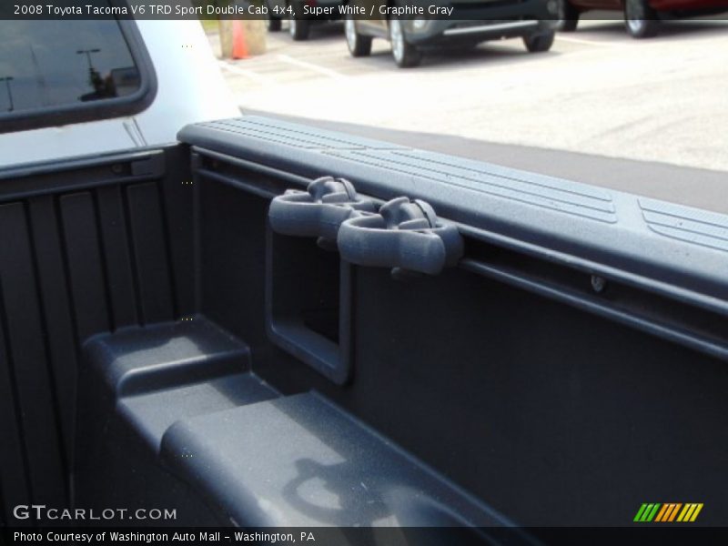 Super White / Graphite Gray 2008 Toyota Tacoma V6 TRD Sport Double Cab 4x4