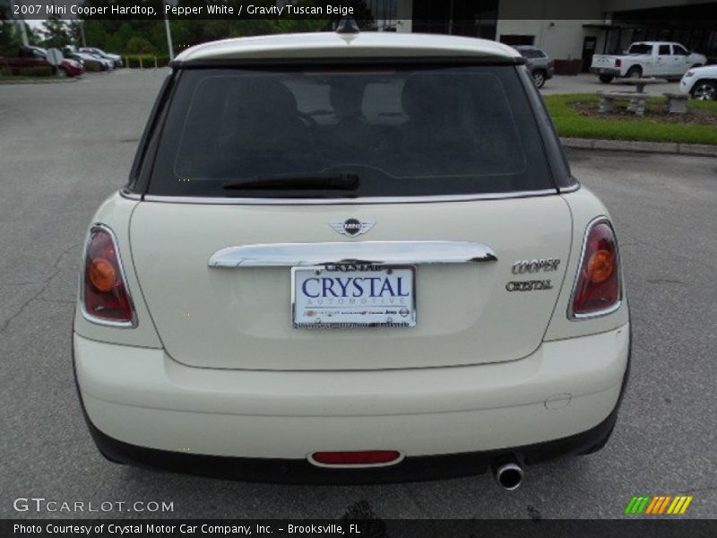 Pepper White / Gravity Tuscan Beige 2007 Mini Cooper Hardtop
