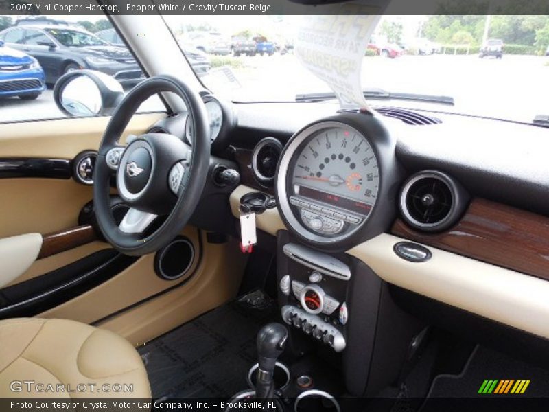 Pepper White / Gravity Tuscan Beige 2007 Mini Cooper Hardtop