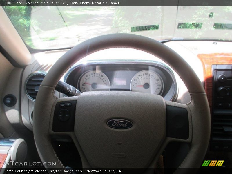 Dark Cherry Metallic / Camel 2007 Ford Explorer Eddie Bauer 4x4