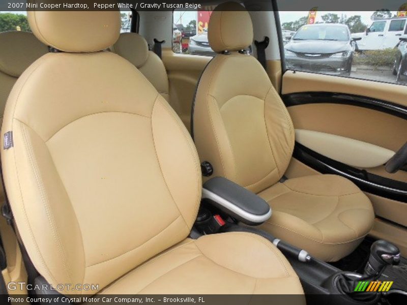 Pepper White / Gravity Tuscan Beige 2007 Mini Cooper Hardtop