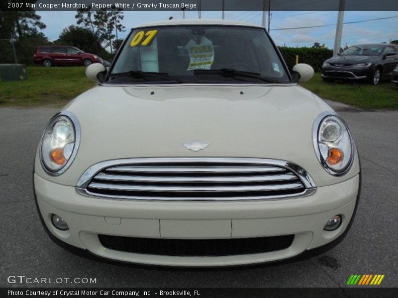 Pepper White / Gravity Tuscan Beige 2007 Mini Cooper Hardtop