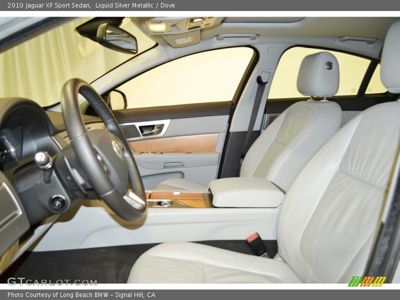 Liquid Silver Metallic / Dove 2010 Jaguar XF Sport Sedan