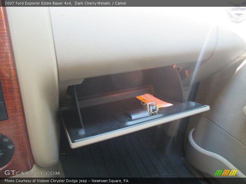 Dark Cherry Metallic / Camel 2007 Ford Explorer Eddie Bauer 4x4