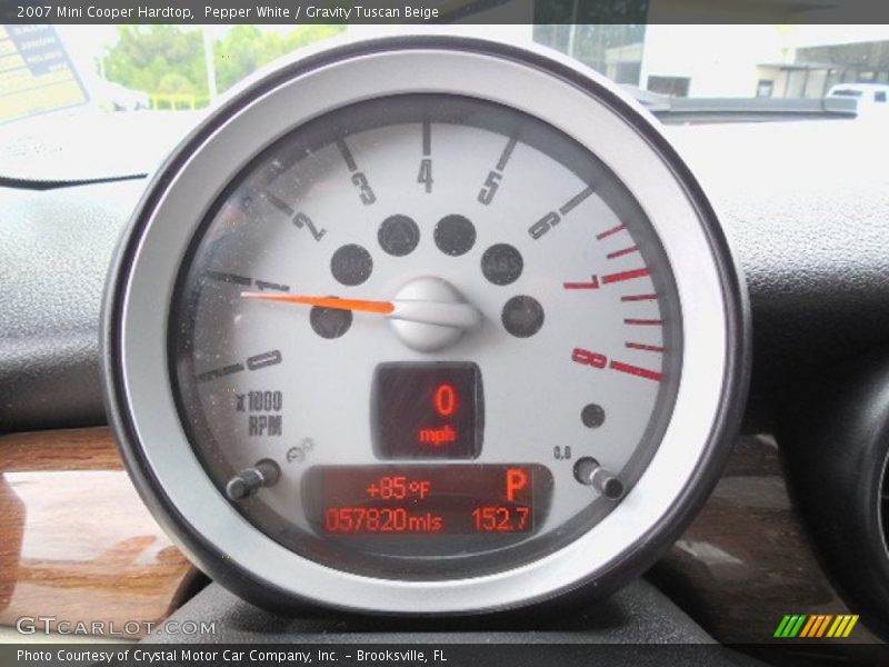 Pepper White / Gravity Tuscan Beige 2007 Mini Cooper Hardtop