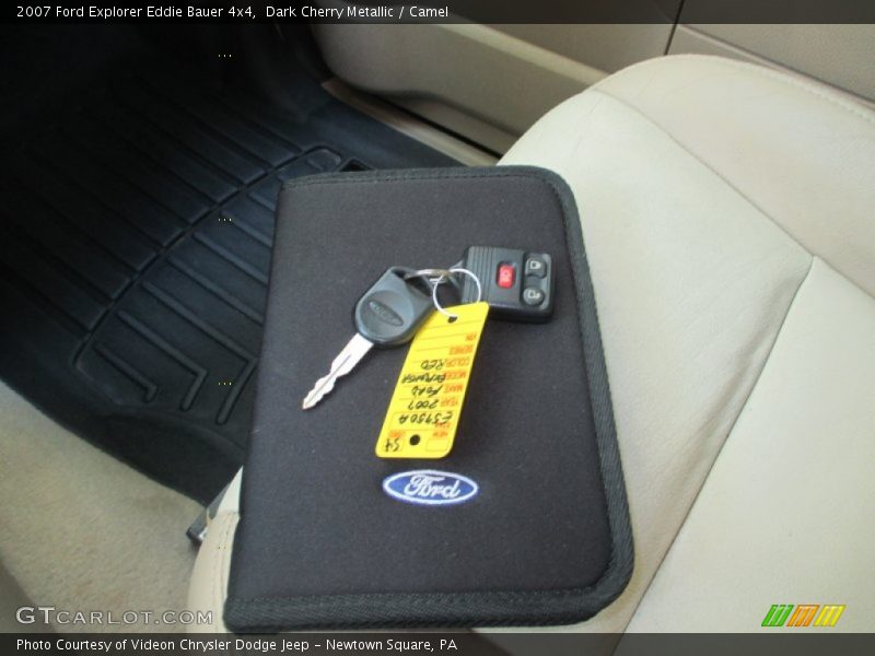 Dark Cherry Metallic / Camel 2007 Ford Explorer Eddie Bauer 4x4