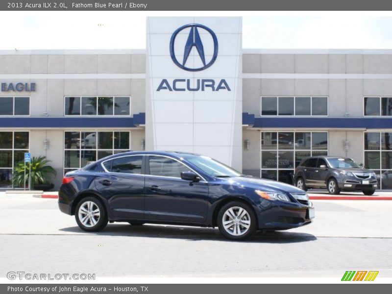 Fathom Blue Pearl / Ebony 2013 Acura ILX 2.0L