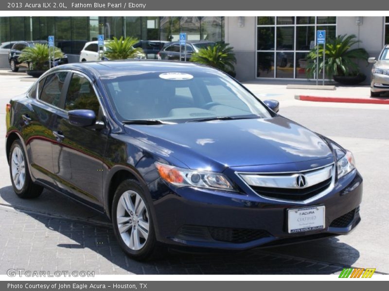 Fathom Blue Pearl / Ebony 2013 Acura ILX 2.0L