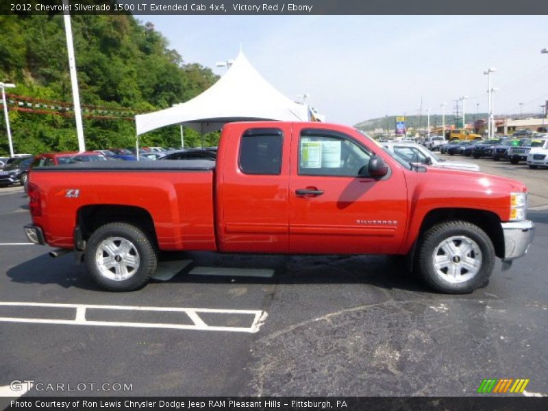 Victory Red / Ebony 2012 Chevrolet Silverado 1500 LT Extended Cab 4x4