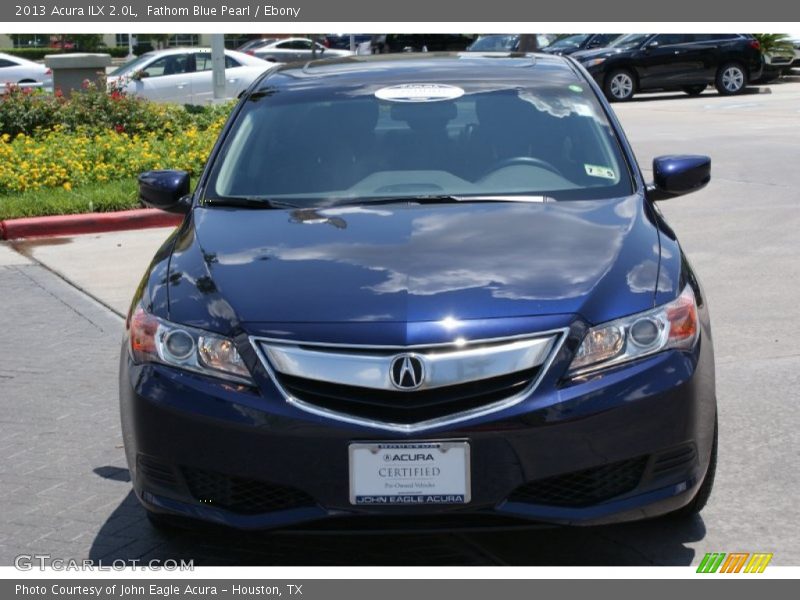 Fathom Blue Pearl / Ebony 2013 Acura ILX 2.0L