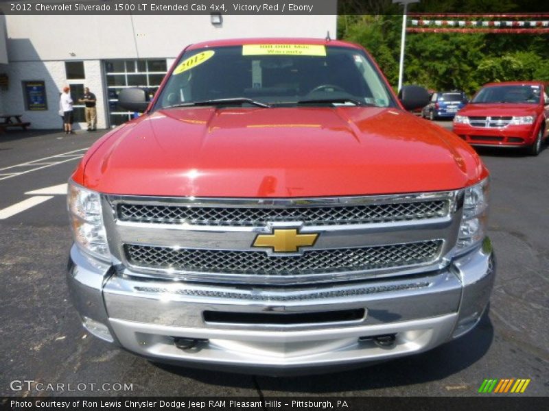Victory Red / Ebony 2012 Chevrolet Silverado 1500 LT Extended Cab 4x4