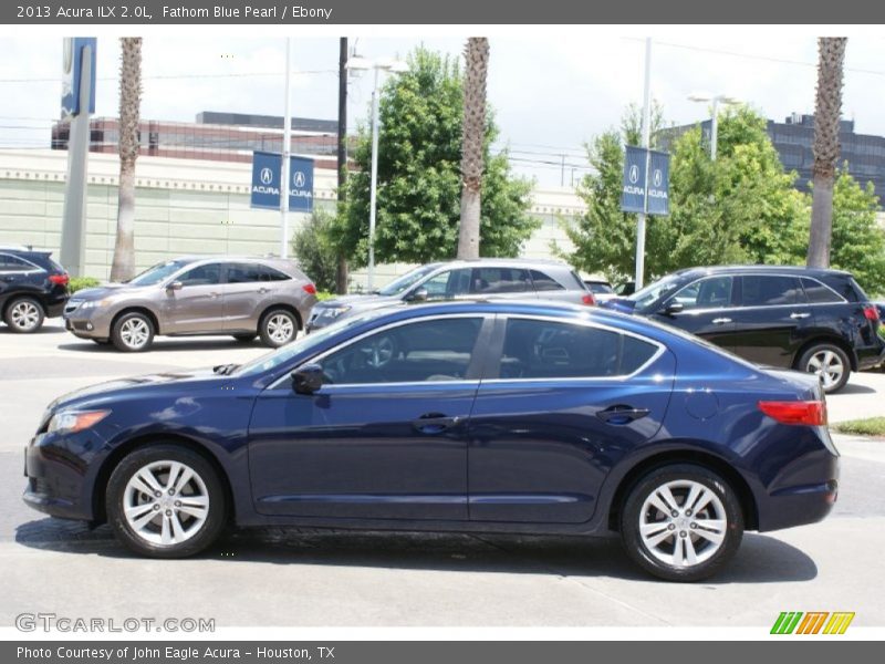 Fathom Blue Pearl / Ebony 2013 Acura ILX 2.0L