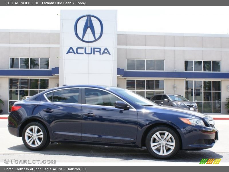 Fathom Blue Pearl / Ebony 2013 Acura ILX 2.0L