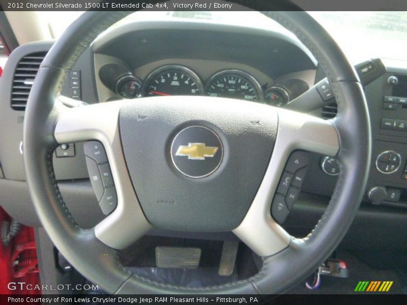 Victory Red / Ebony 2012 Chevrolet Silverado 1500 LT Extended Cab 4x4