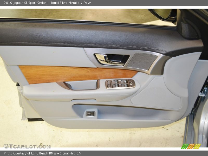 Liquid Silver Metallic / Dove 2010 Jaguar XF Sport Sedan
