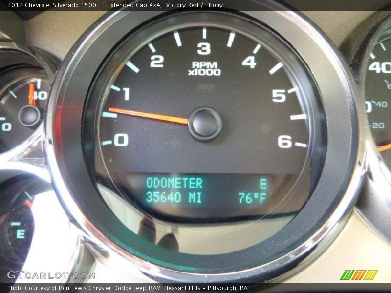 Victory Red / Ebony 2012 Chevrolet Silverado 1500 LT Extended Cab 4x4