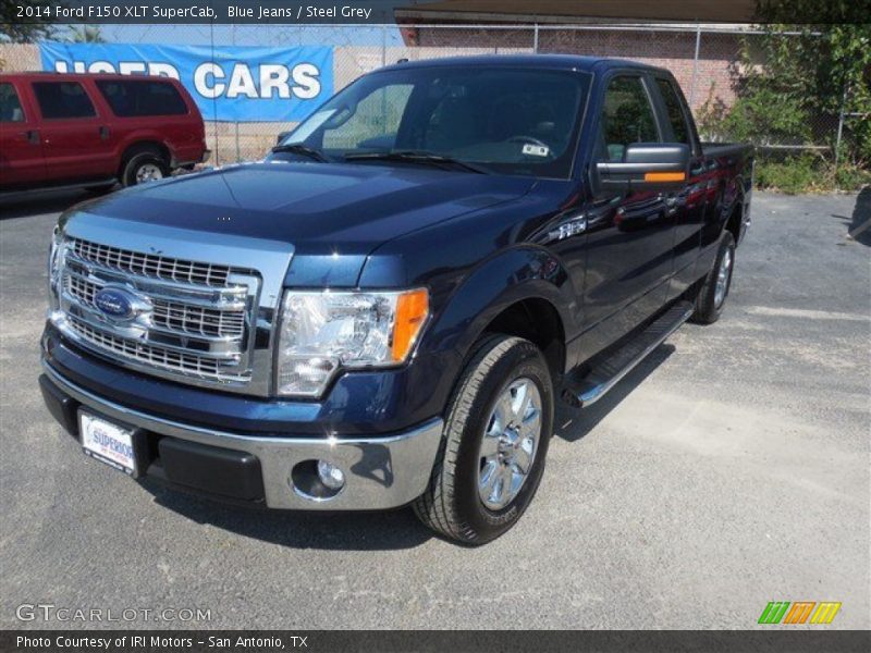 Blue Jeans / Steel Grey 2014 Ford F150 XLT SuperCab
