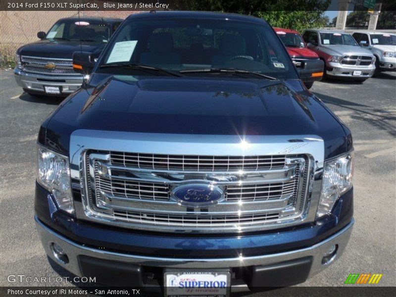 Blue Jeans / Steel Grey 2014 Ford F150 XLT SuperCab