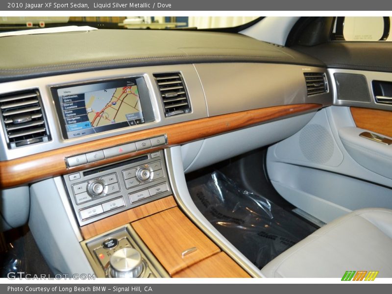 Liquid Silver Metallic / Dove 2010 Jaguar XF Sport Sedan