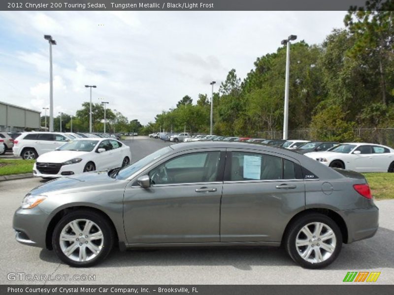 Tungsten Metallic / Black/Light Frost 2012 Chrysler 200 Touring Sedan