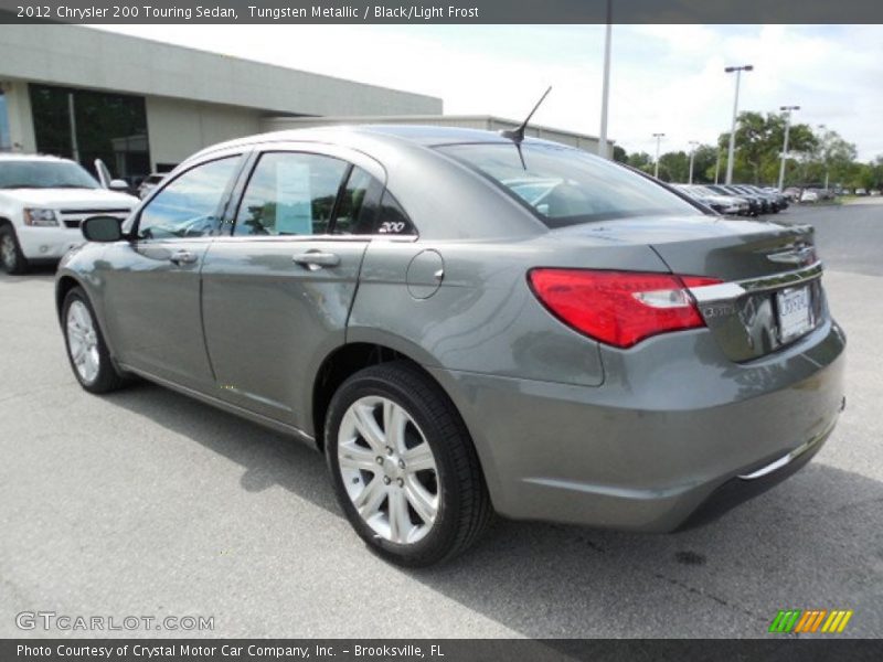 Tungsten Metallic / Black/Light Frost 2012 Chrysler 200 Touring Sedan