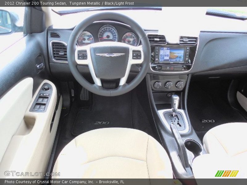 Tungsten Metallic / Black/Light Frost 2012 Chrysler 200 Touring Sedan