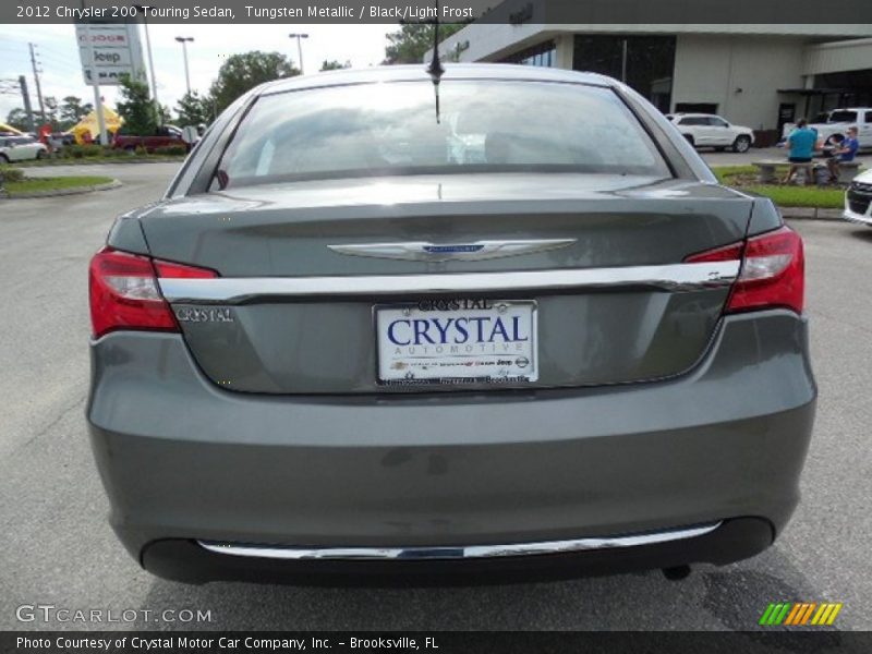 Tungsten Metallic / Black/Light Frost 2012 Chrysler 200 Touring Sedan