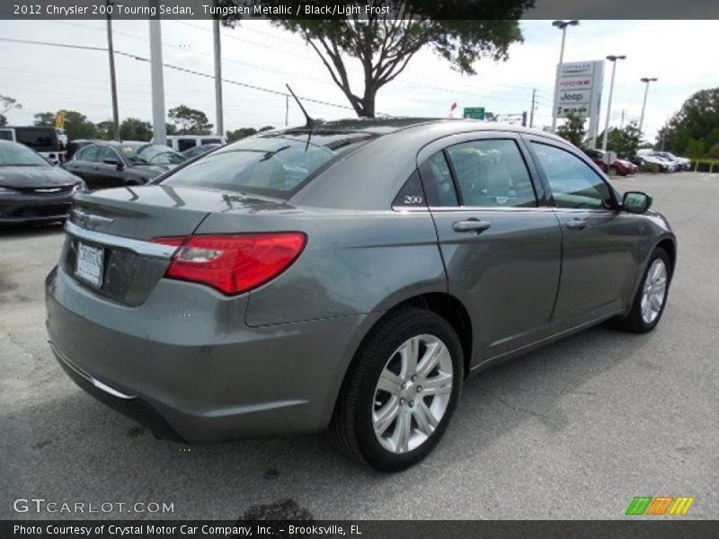 Tungsten Metallic / Black/Light Frost 2012 Chrysler 200 Touring Sedan