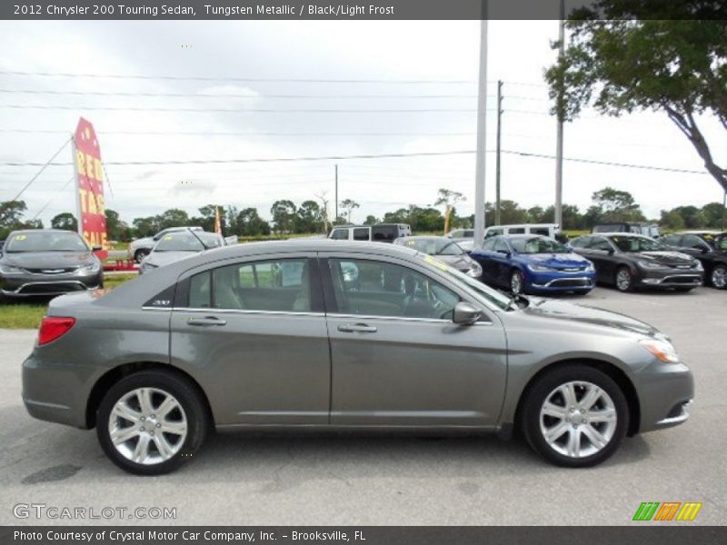 Tungsten Metallic / Black/Light Frost 2012 Chrysler 200 Touring Sedan