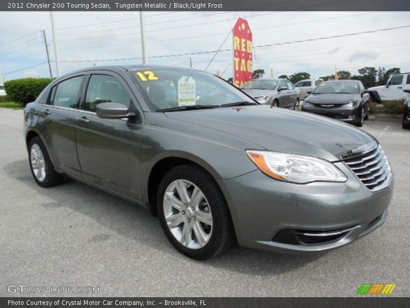 Tungsten Metallic / Black/Light Frost 2012 Chrysler 200 Touring Sedan