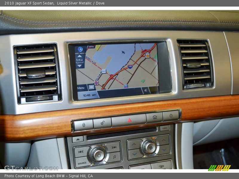 Liquid Silver Metallic / Dove 2010 Jaguar XF Sport Sedan