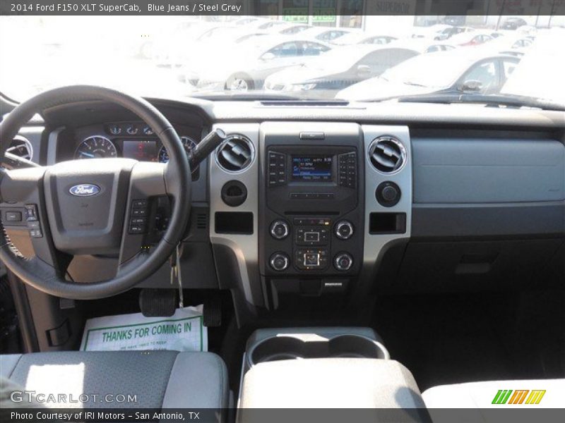 Blue Jeans / Steel Grey 2014 Ford F150 XLT SuperCab