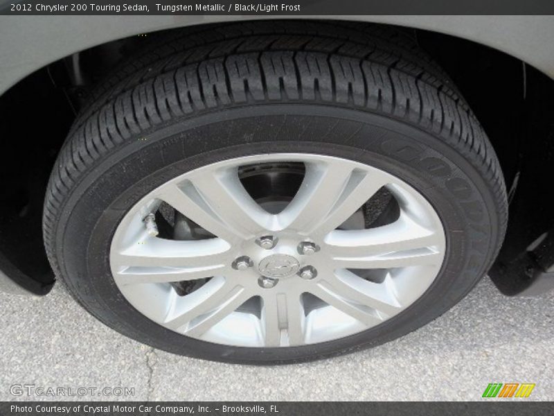 Tungsten Metallic / Black/Light Frost 2012 Chrysler 200 Touring Sedan
