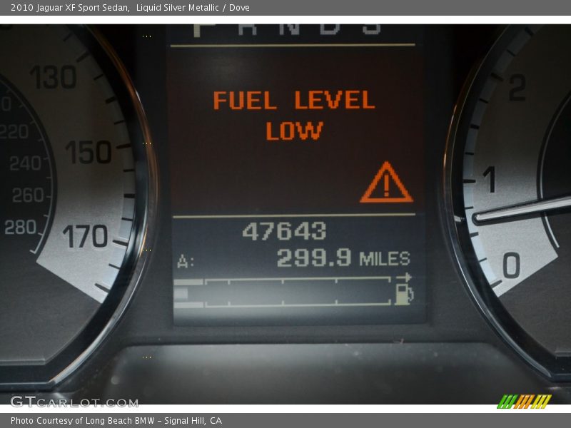 Liquid Silver Metallic / Dove 2010 Jaguar XF Sport Sedan