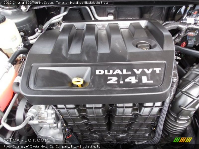Tungsten Metallic / Black/Light Frost 2012 Chrysler 200 Touring Sedan