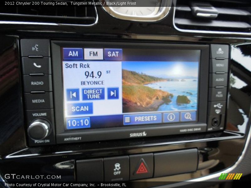 Tungsten Metallic / Black/Light Frost 2012 Chrysler 200 Touring Sedan