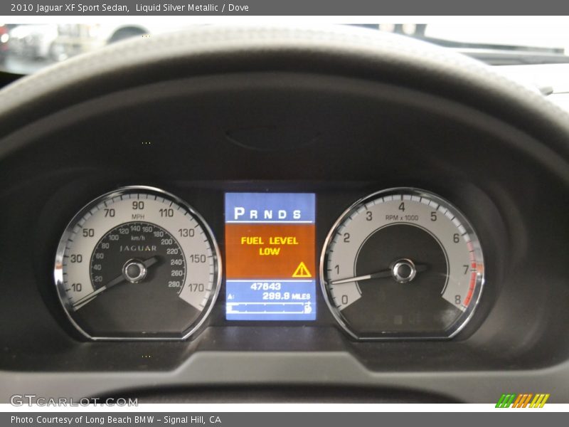 Liquid Silver Metallic / Dove 2010 Jaguar XF Sport Sedan