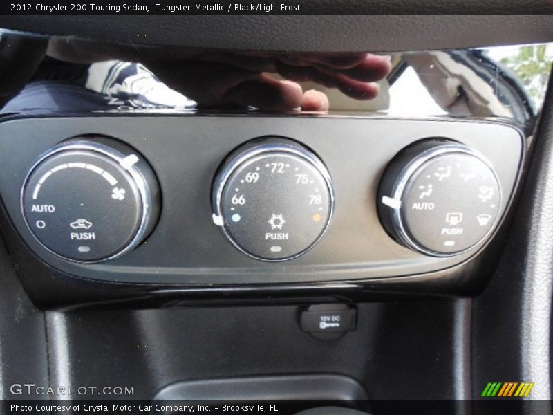 Tungsten Metallic / Black/Light Frost 2012 Chrysler 200 Touring Sedan