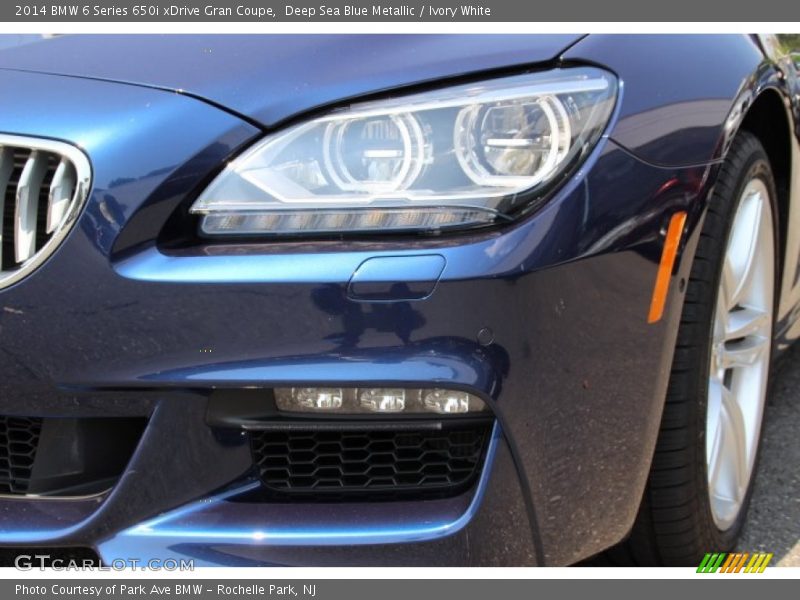 Deep Sea Blue Metallic / Ivory White 2014 BMW 6 Series 650i xDrive Gran Coupe
