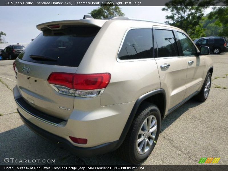 Cashmere Pearl / Black/Light Frost Beige 2015 Jeep Grand Cherokee Limited 4x4