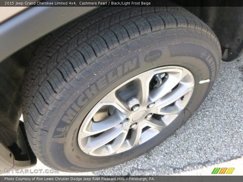 Cashmere Pearl / Black/Light Frost Beige 2015 Jeep Grand Cherokee Limited 4x4