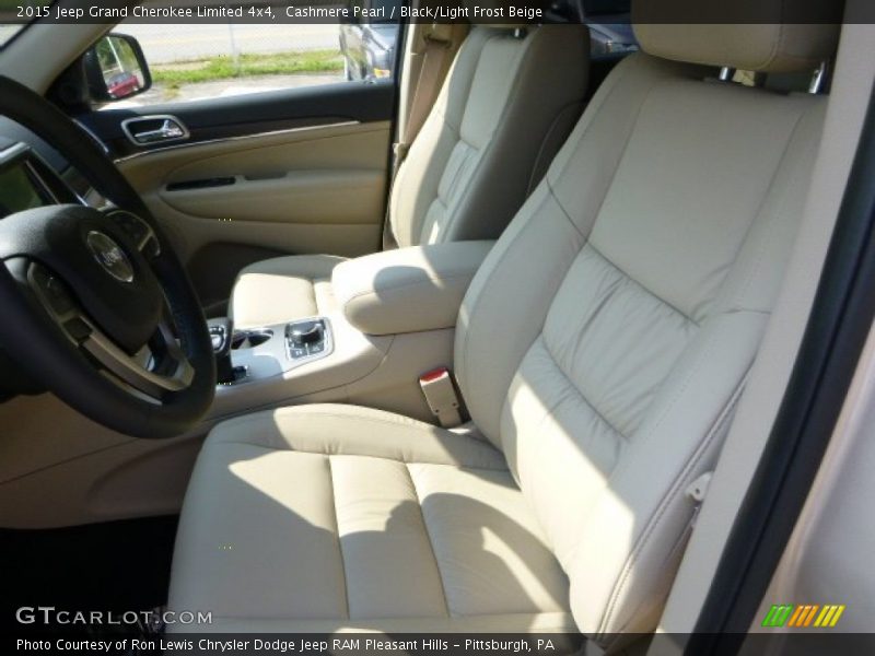 Cashmere Pearl / Black/Light Frost Beige 2015 Jeep Grand Cherokee Limited 4x4