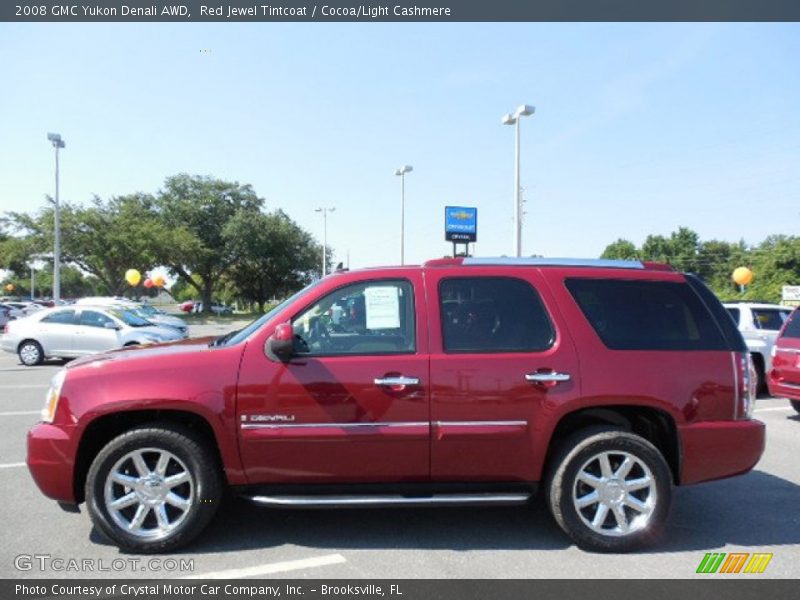 Red Jewel Tintcoat / Cocoa/Light Cashmere 2008 GMC Yukon Denali AWD