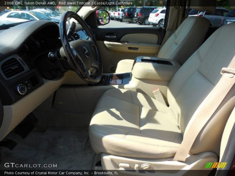 Red Jewel Tintcoat / Cocoa/Light Cashmere 2008 GMC Yukon Denali AWD