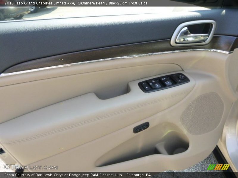 Cashmere Pearl / Black/Light Frost Beige 2015 Jeep Grand Cherokee Limited 4x4