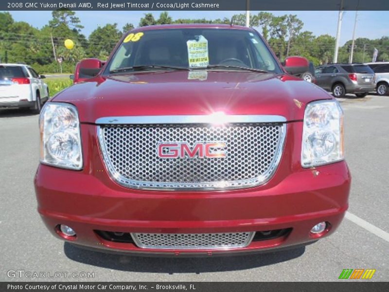 Red Jewel Tintcoat / Cocoa/Light Cashmere 2008 GMC Yukon Denali AWD