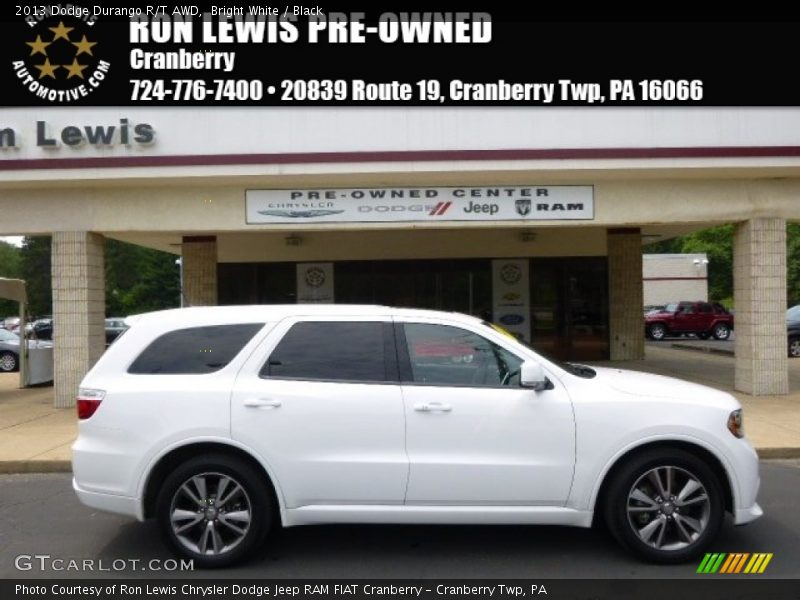 Bright White / Black 2013 Dodge Durango R/T AWD