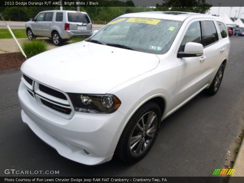Bright White / Black 2013 Dodge Durango R/T AWD