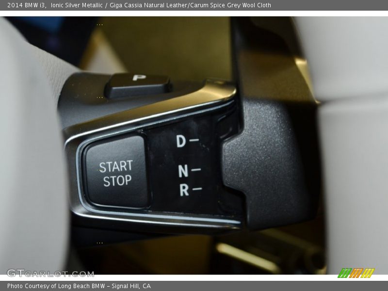 Ionic Silver Metallic / Giga Cassia Natural Leather/Carum Spice Grey Wool Cloth 2014 BMW i3