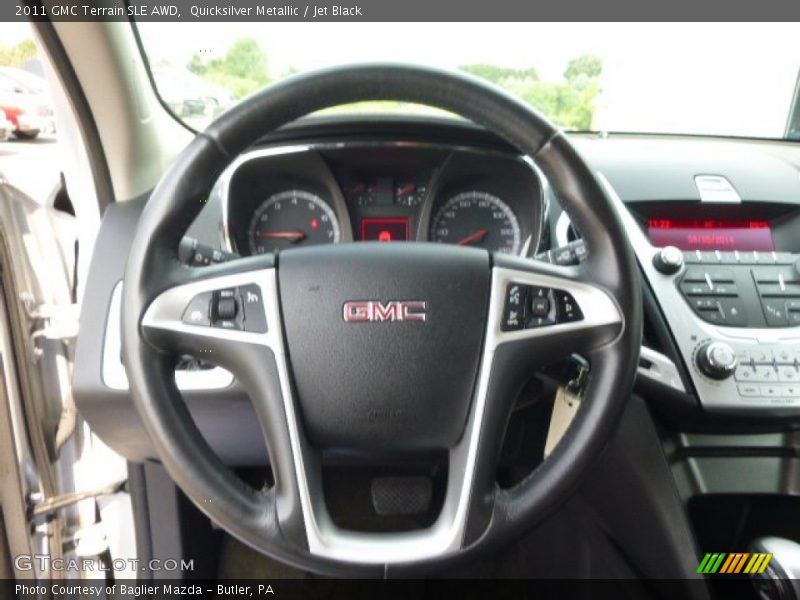 Quicksilver Metallic / Jet Black 2011 GMC Terrain SLE AWD